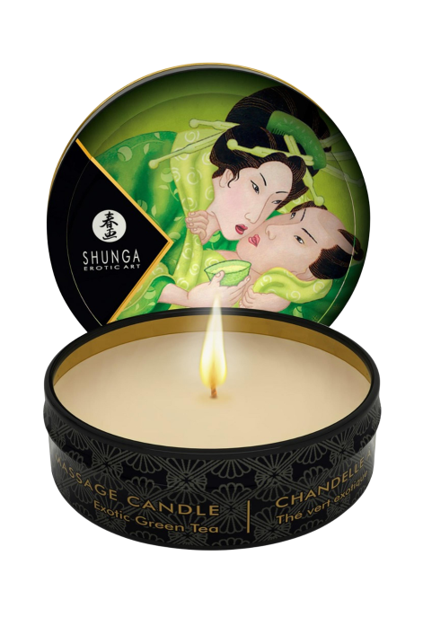 Świeca do masażu o zapachu zielonej herbaty