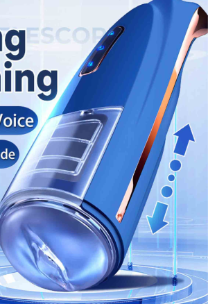 Nowoczesny masturbator z trybem ruchu góra - dół, funkcją rotacji i rozciągania