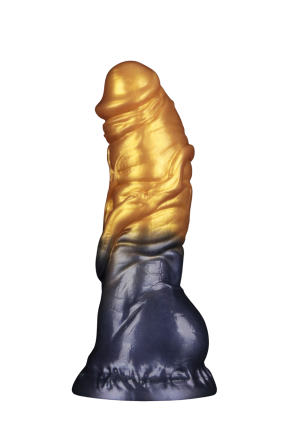 Fantazyjne dildo z funkcją nadmuchiwania - 21 cm