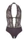 Zmysłowe body bez kroku z dodatkiem kwiecistej koronki