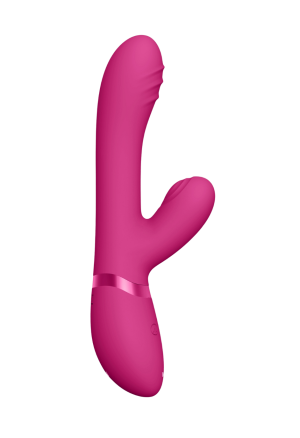 Wibrator króliczek z miękkiego silikonu medycznego, z funkcją imitacji ruchu palca