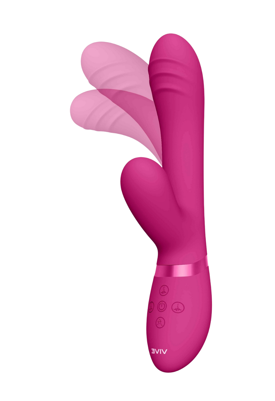 Wibrator króliczek z miękkiego silikonu medycznego, z funkcją imitacji ruchu palca