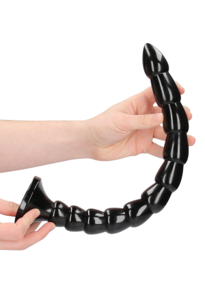 Analne dildo wykonane z elastycznego silikonu, do stopniowej eksploracji - 43,5 cm