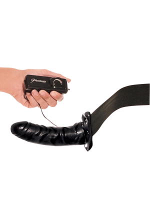 Wibrujący  strap-on z regulowaną uprzężą