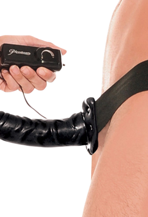 Wibrujący  strap-on z regulowaną uprzężą