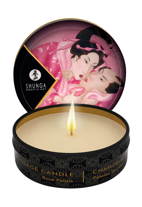 Świeca do masażu o zapachu róży