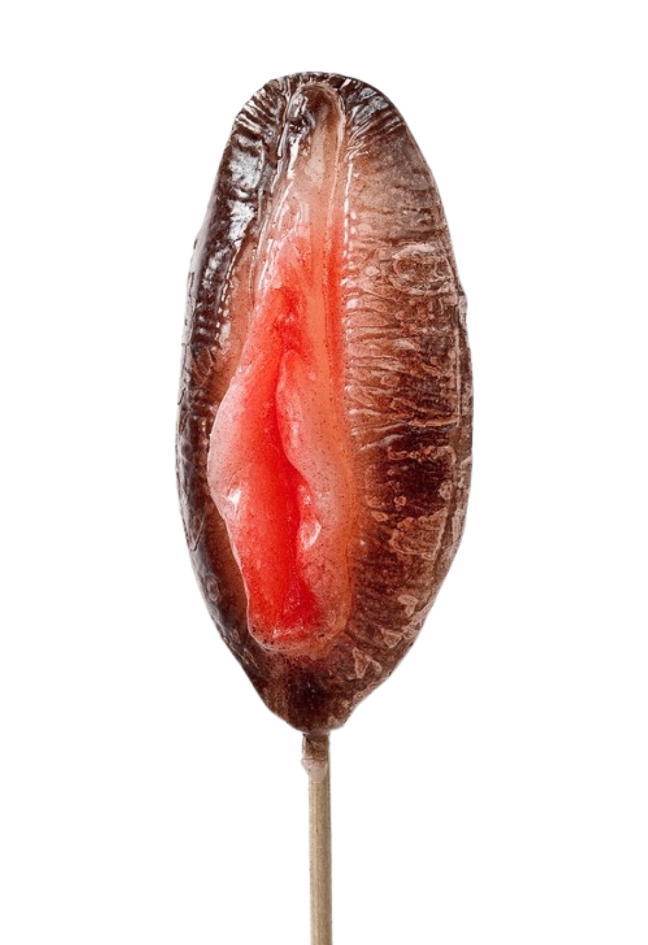 Duży lizak w kształcie waginy - ciekawy prezent