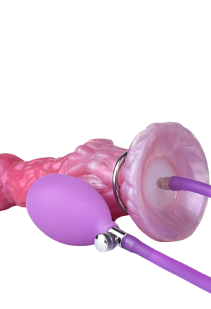 Silikonowe dildo inspirowane estetyką kosmiczną + zestaw jajek - 20,3 cm