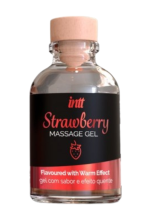 Rozgrzewający, jadalny  żel do stosunku oralnego - truskawka, 30 ml