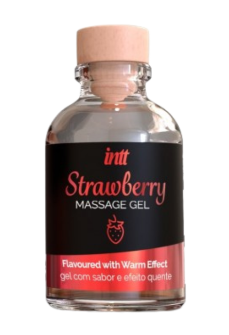 Rozgrzewający, jadalny  żel do stosunku oralnego - truskawka, 30 ml