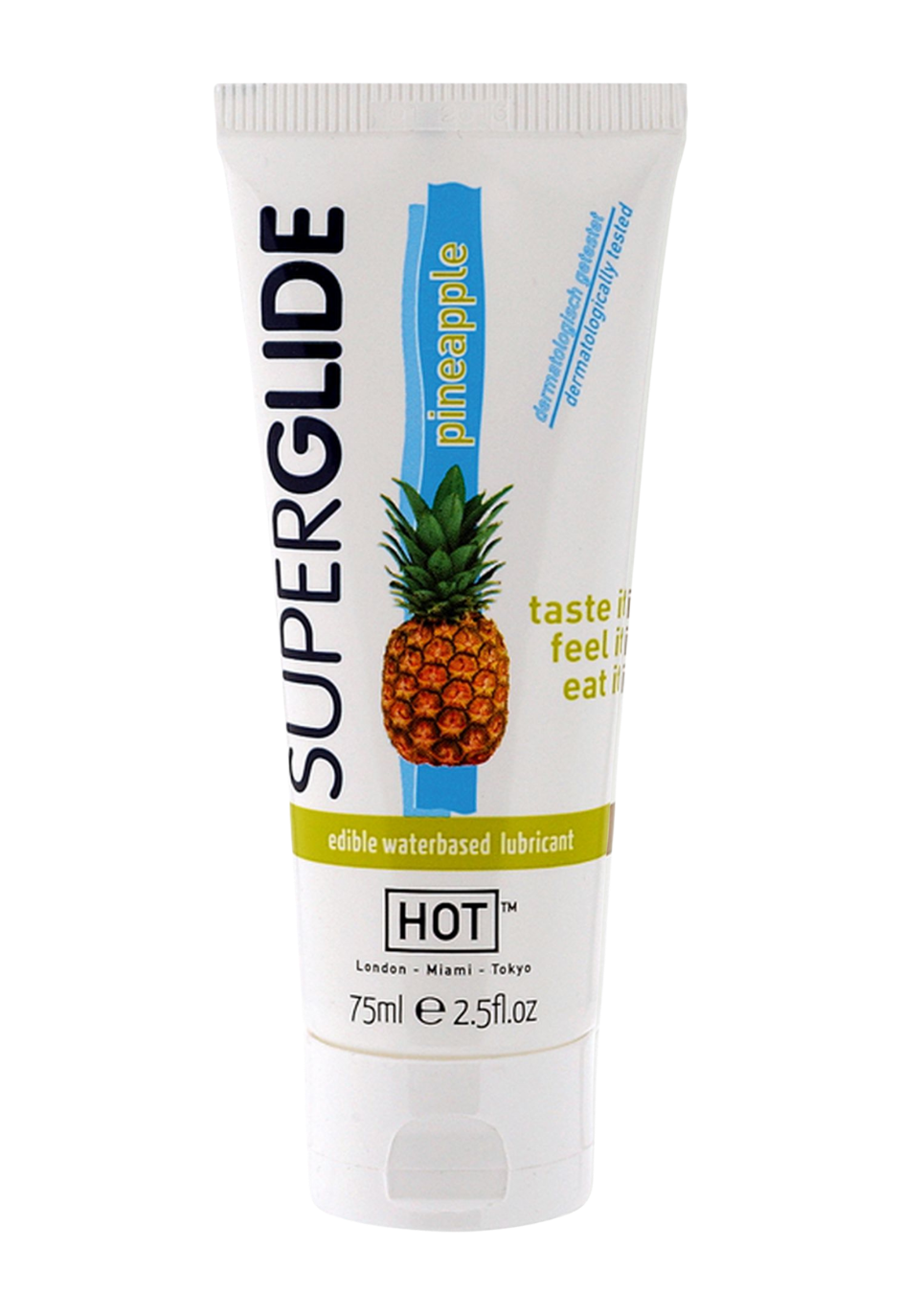 Jadalny lubrykant na bazie wody o zapachu ananasa, 75ml