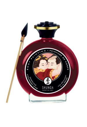 Jadalna farbka do malowania ciała - wino truskawkowe