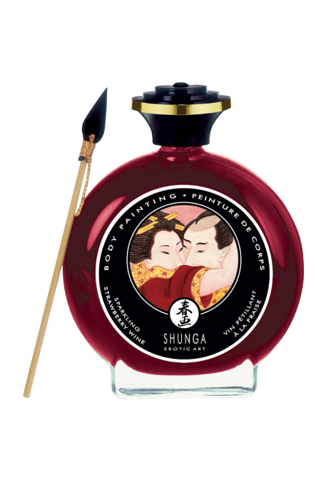 Jadalna farbka do malowania ciała - wino truskawkowe