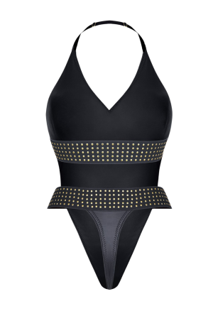 Czarne body doskonale modelujące sylwetkę