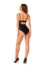 Seksowne body w kolorze czarnym z ozdobnymi detalami