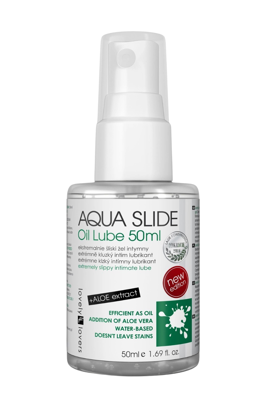 Olejek intymny na bazie wody z dodatkiem aloesu - 50 ml