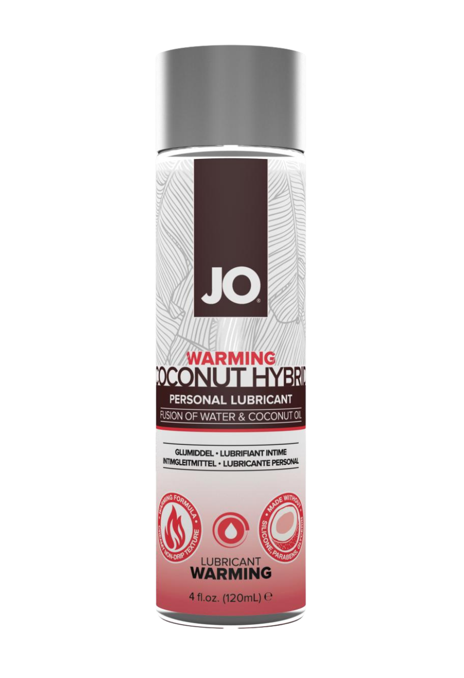 Rozgrzewający lubrykant z olejem kokosowym, 120 ml