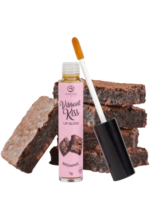 Błyszczyk do ust o smaku brownie z efektem wibracji