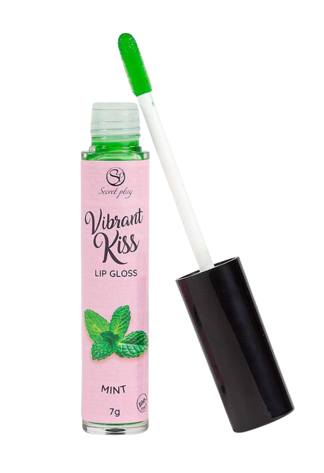 Miętowy błyszczyk do ust z efektem wibracji