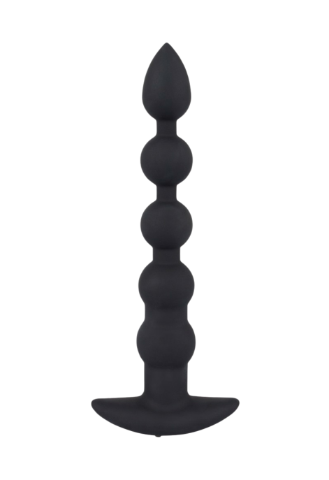 Koraliki analne z wibracjami wykonane z elastycznego silikonu medycznego