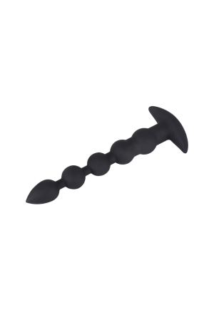 Koraliki analne z wibracjami wykonane z elastycznego silikonu medycznego