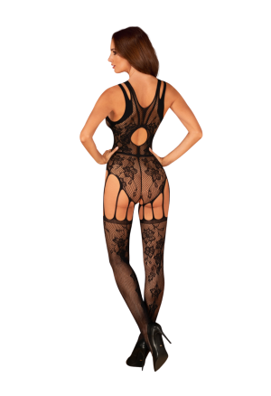 Pikantny bodystocking z seksownymi paseczkami