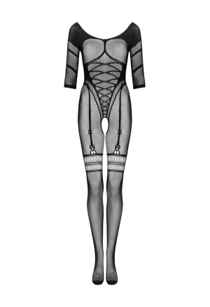 Oryginalne bodystocking z elastycznej dzianiny