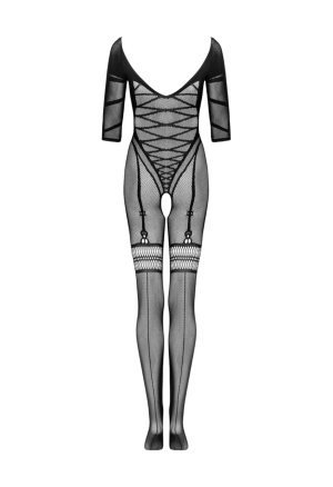 Oryginalne bodystocking z elastycznej dzianiny