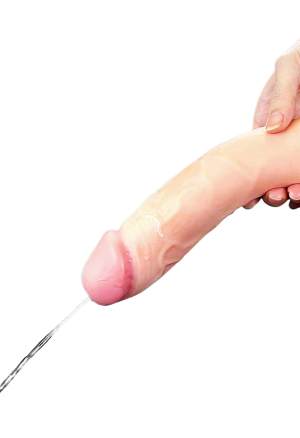 Super realistyczne dildo z funkcją wytrysku - 23,5 cm