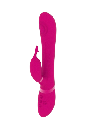 Nowoczesny wibrator króliczek z wymiennymi nakładkami do stymulacji łechtaczki