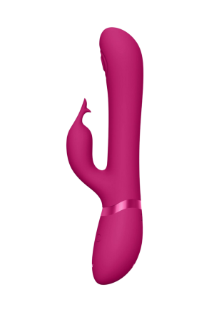 Nowoczesny wibrator króliczek z wymiennymi nakładkami do stymulacji łechtaczki