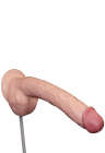Realistyczne dildo z funkcją wytrysku i przyssawką