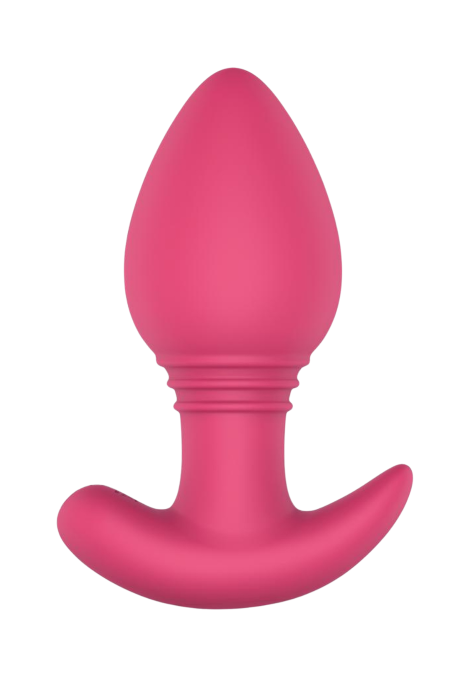 Silikonowy, wibrujący korek analny sterowany aplikacją