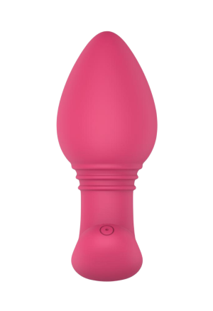 Silikonowy, wibrujący korek analny sterowany aplikacją