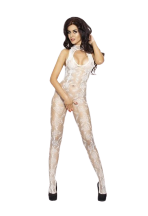 Kwiatowe bodystocking z...