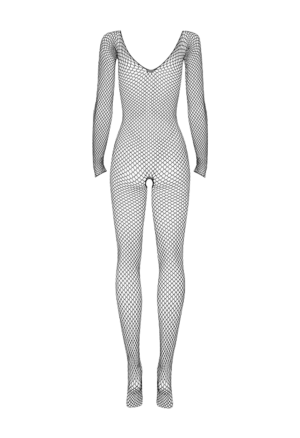 Pełne bodystocking, bielizna z oczek, kabaretki