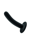 Zakrzywione dildo do stymulacji punktu G z jedwabiście gładkiego silikonu medycznego - 13,5 cm