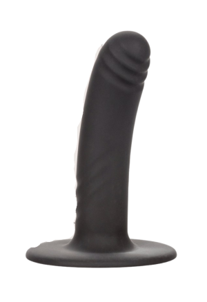 Silikonowe dildo z przyssawką z fakturą stymulującą - 12 cm