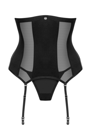 Pikantny gorset z otwartą częścią biustu z pionowymi fiszbinami