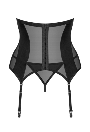 Pikantny gorset z otwartą częścią biustu z pionowymi fiszbinami