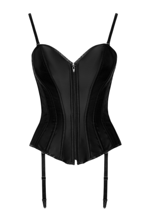 Klasyczny gorset z delikatnie połyskującego materiału