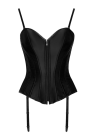 Klasyczny gorset z delikatnie połyskującego materiału