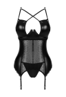Zmysłowy gorset z oryginalnym dekoltem