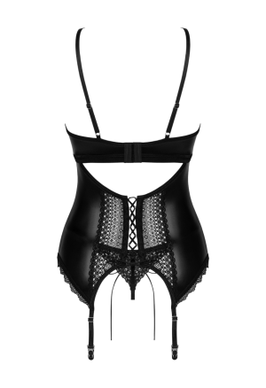 Zmysłowy gorset z oryginalnym dekoltem