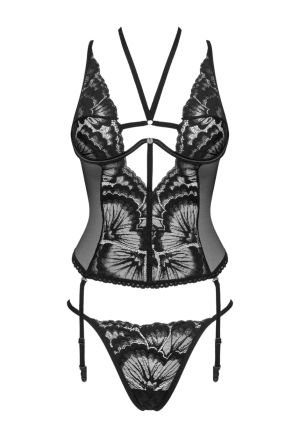 Uwodzicielski  gorset z oryginalnym dekoltem