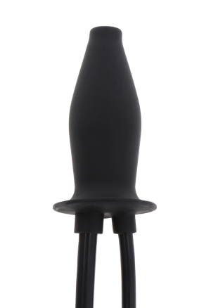 Nadmuchiwany silikonowy plug analny z funkcją nawilżania