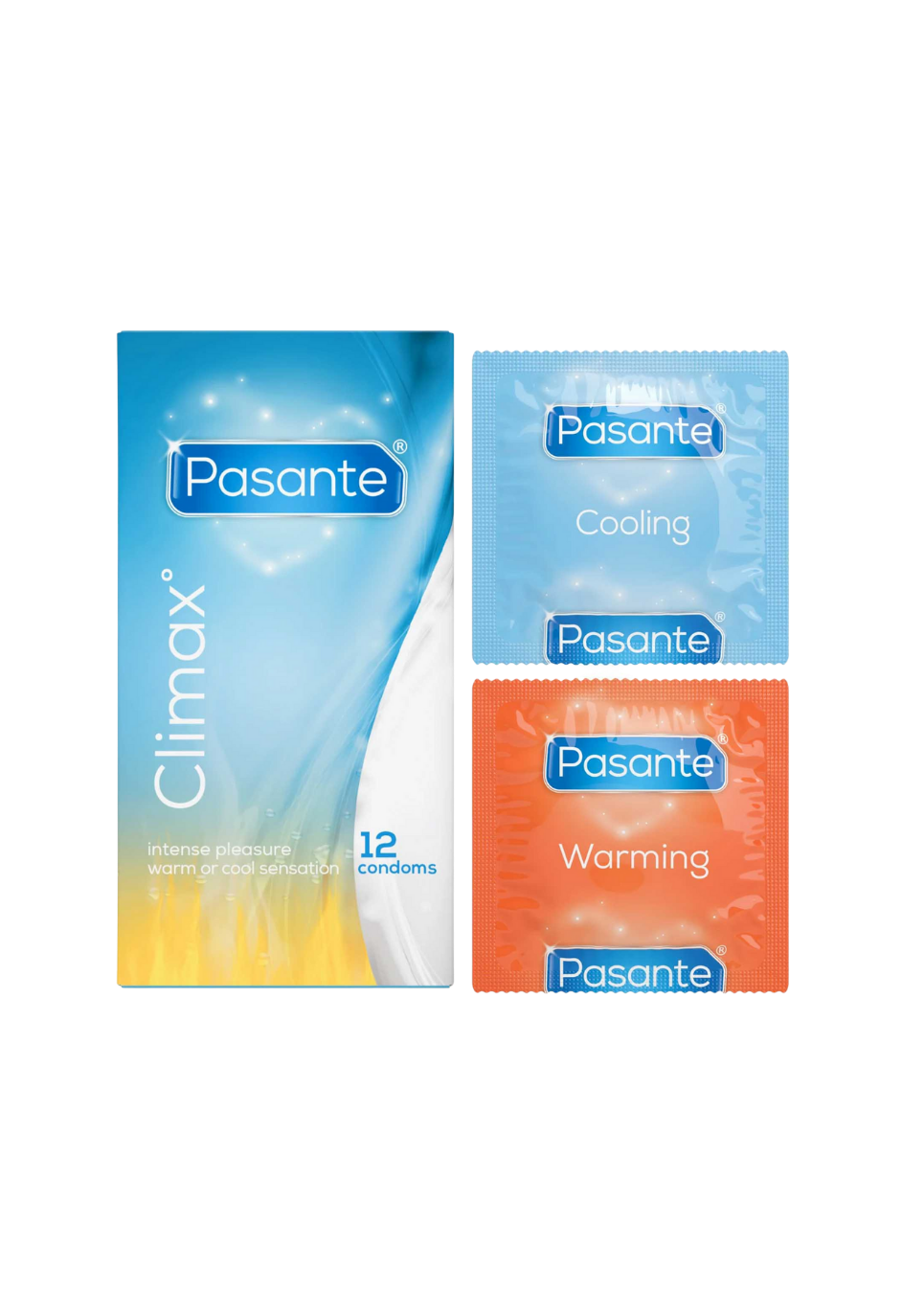 Prezerwatywy Pasante Climax – efekt rozgrzewająco-chłodzący z prążkowaną teksturą