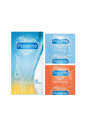 Prezerwatywy Pasante Climax – efekt rozgrzewająco-chłodzący z prążkowaną teksturą