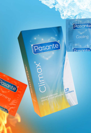 Prezerwatywy Pasante Climax – efekt rozgrzewająco-chłodzący z prążkowaną teksturą