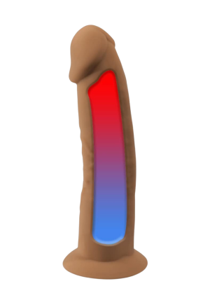 Termoaktywne dildo z silikonu premium - 15,4 cm